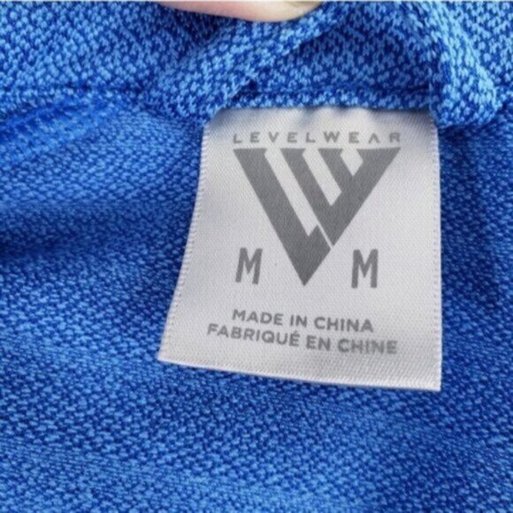 Levelwear Half Zip Pullover Blue Men's Size  Medium Long Sleeve Activewe… - Picture 5 of 11